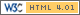 Valid HTML 401 Transitional
